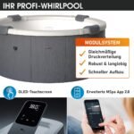 MSpa Denver Whirlpool 6 Personen, feste Wand, Ø182x70cm, 130 Massagedüsen, LED – Bild 4