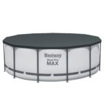 Bestway Steel Pro MAX Aufstellpool Ø396x122cm, lichtgrau, rund, Filterpumpe – Bild 17