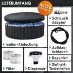 MSpa Bergen Whirlpool 8 Personen Ø224x70cm, 144 Massagedüsen, LED – Bild 13