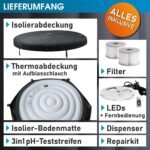 MSpa Denver Whirlpool 6 Personen, feste Wand, Ø182x70cm, 130 Massagedüsen, LED – Bild 12