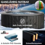 MSpa Starry Whirlpool 6 Personen Ø204x70cm, 138 Massagedüsen, LED – Bild 11