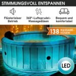 MSpa Starry Whirlpool 6 Personen Ø204x70cm, 138 Massagedüsen, LED – Bild 8