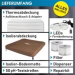MSpa Oslo Amber Whirlpool 6 Personen, feste Wand, 160x160x65cm, 120 Massagedüsen, LED – Bild 12