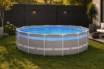 Frame Pool Set Panorama Ø488x122cm, Panoramafenster, inkl. Filteranlage & Leiter – Bild 4