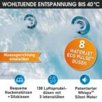 MSpa Denver Whirlpool 6 Personen, feste Wand, Ø182x70cm, 130 Massagedüsen, LED – Bild 9