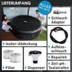 MSpa Starry Whirlpool 6 Personen Ø204x70cm, 138 Massagedüsen, LED – Bild 13
