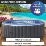 BRAST Whirlpool aufblasbar MSpa Bergen für 4-8 Personen | viele Größen Ø180-224cm | In- Outdoor Pool | Ganzjähriger Einsatz – Bild 5