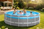 Frame Pool Set Panorama Ø488x122cm, Panoramafenster, inkl. Filteranlage & Leiter – Bild 2