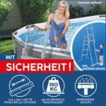 Bestway Power Steel Swim Vista Frame Pool 427x250x100cm, Filterpumpe, oval – Bild 13