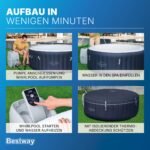 Bestway Lay-Z-Spa Miami AirJet Whirlpool 4 Personen Ø180x66cm, 120 Düsen – Bild 13
