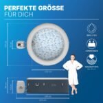 Bestway Lay-Z-Spa Miami AirJet Whirlpool 4 Personen Ø180x66cm, 120 Düsen – Bild 3