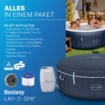 Bestway Lay-Z-Spa Miami AirJet Whirlpool 4 Personen Ø180x66cm, 120 Düsen – Bild 15