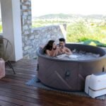 MSpa Mono Eco Whirlpool 8 Personen 192x192x65cm, 144 Massagedüsen, PTC-Heizung