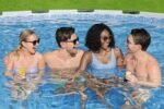 Bestway Steel Pro MAX Aufstellpool Ø396x122cm, lichtgrau, rund, Filterpumpe – Bild 6