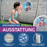 Bestway Power Steel Swim Vista Frame Pool 427x250x100cm, Filterpumpe, oval – Bild 9