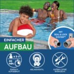 Bestway Power Steel Swim Vista Frame Pool 427x250x100cm, Filterpumpe, oval – Bild 11