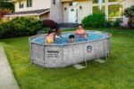 Bestway Power Steel Swim Vista Frame Pool 427x250x100cm, Filterpumpe, oval – Bild 3